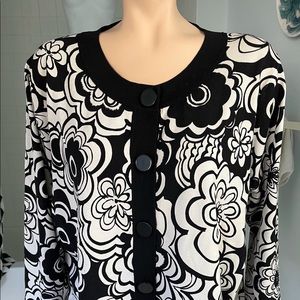 WOMENS SILK CARDIGAN/SWEATER by CABLE & GAUGE SIZE 2X